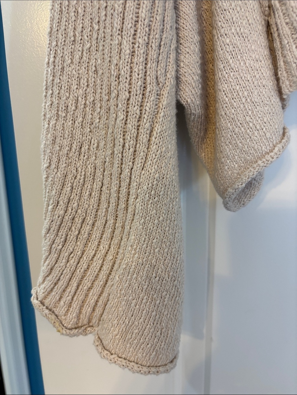 BDG Beige Cropped Ribbed Button-Front Cardigan - Picture 4 of 6